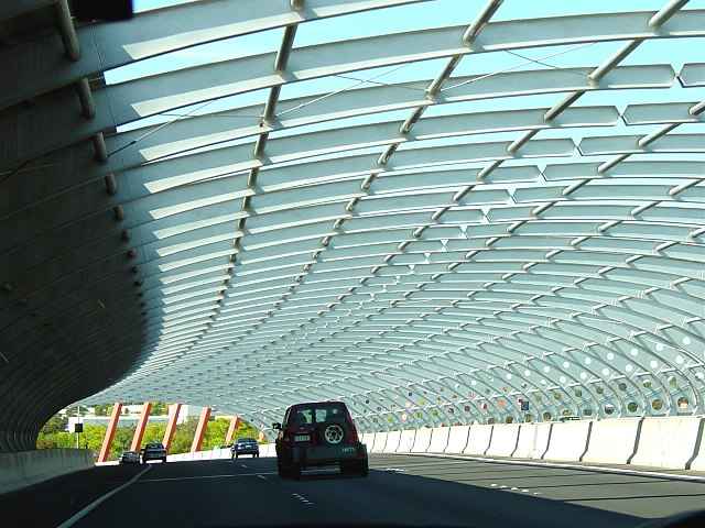 Highway noise barrier for traffic sound reduction