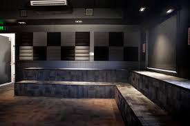 Foam acoustic tiles on interior wall